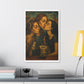 Morning Coffee 'Designed by AI' Satin Canvas Art Print