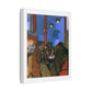 Café Art V, Print on Satin Canvas, Stretched