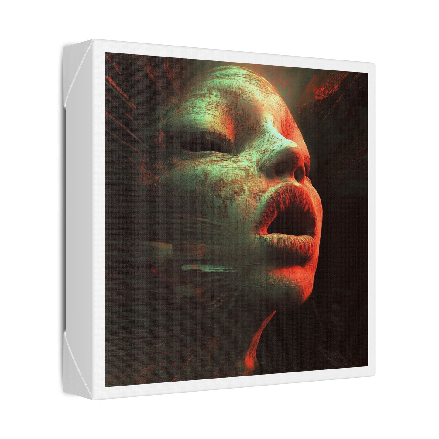 Red Shift Desire 'Designed by AI' Canvas Art Print