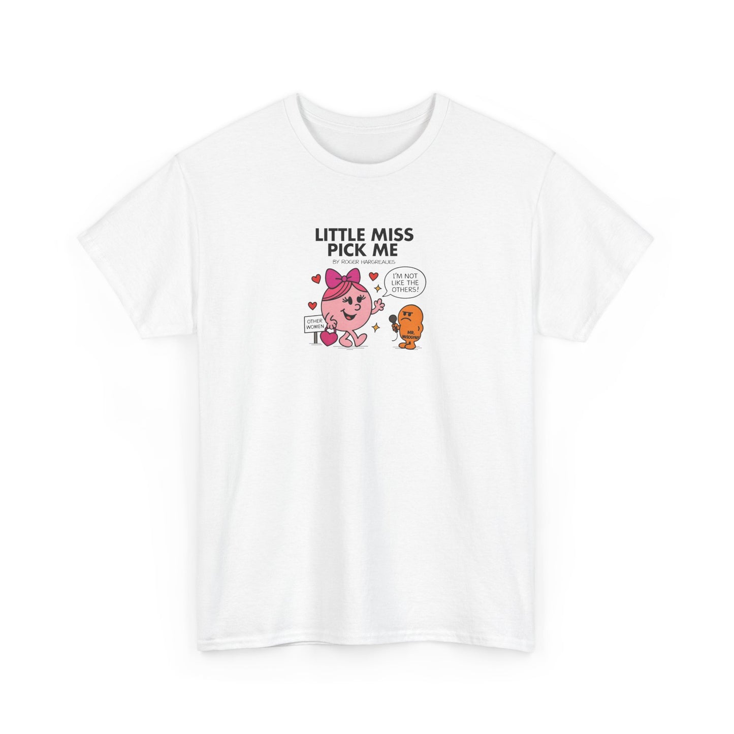 Little Miss Pick Me, Funny Mr Men Cartoon Art T-Shirt