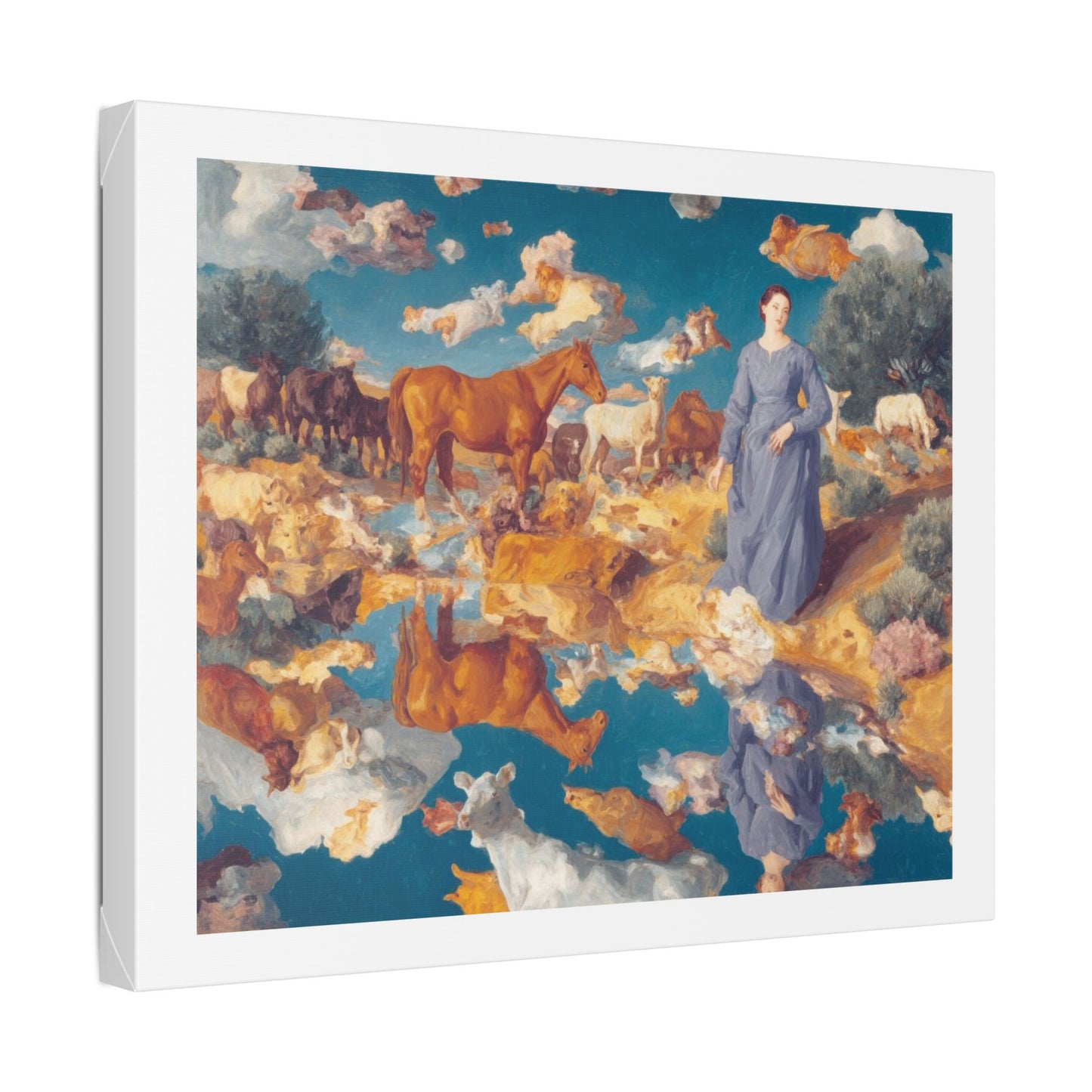 How the West Was Won VII 'Designed by AI' Canvas Art Print