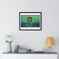 Cinematic Dystopia, Photographic Art 'Designed by AI' Framed Print