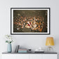 Crowd at Hip Hop Concert, Retro Photography (2017) from the Original, Framed Print