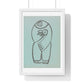 Study for a Mother and Child Grouping, from the Original, Wooden Framed Print