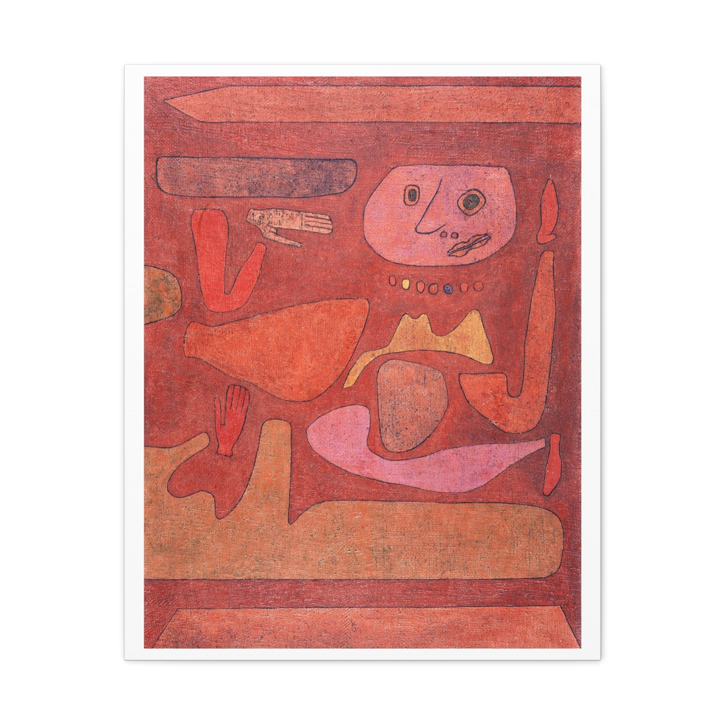 The Man of Confusion (1939) by Paul Klee, Canvas Art Print from the Original