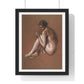 Seated Nude Female Figure by Edwin Austin Abbey from the Original, Framed Art Print