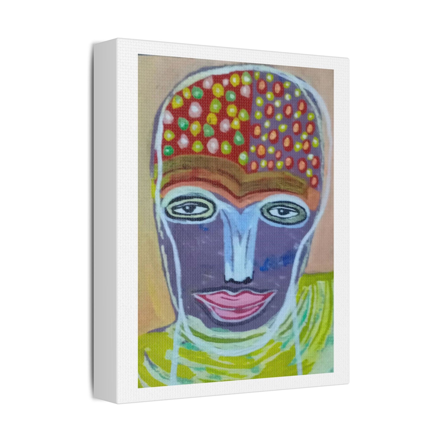 Portait with Strange Overtones III 'Designed by AI' Art Print on Canvas