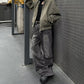 Men's Very Wide Leg Workwear-Style Multi-Pocket Denim Fashion Overalls