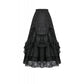 Dark in Love Vintage Gothic Lace-Layered Maxi Skirt