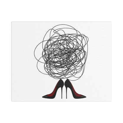 Moral Dilemmas of the Mind 'Designed by AI', Art Print on Canvas