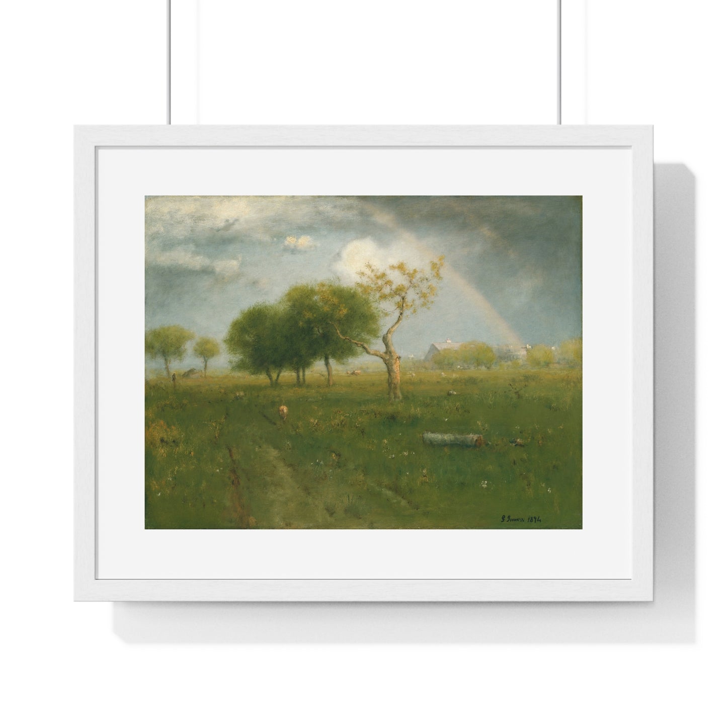 After a Summer Shower (1894) by George Inness, from the Original, Framed Print