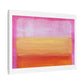 Pink Abstract Palette Knife Painting, Canvas Art Print