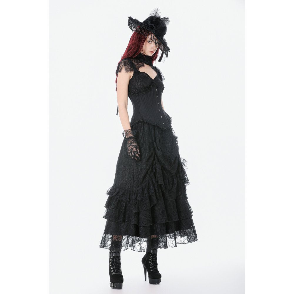 Dark in Love Talia Gothic Longline Metal-Boned Corset