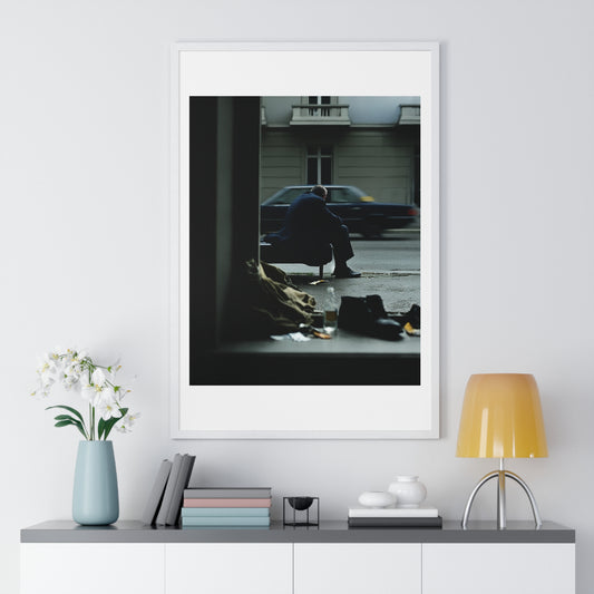 Raw Art Street Scene III 'Designed by AI' Framed Art Print