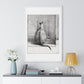 Sitting Cat From Behind (1812) Drawing by Jean Bernard, from the Original, Framed Print