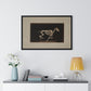 Skeleton of Horse Running, Leaving the Ground (circa 1881) by Eadweard Muybridge, from the Original, Framed Print