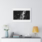 Black and White Photography, High-Contrast Cityscape III 'Designed by AI' Framed Print