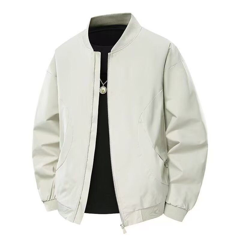 Vireous Plus-Size Men's Fashion Bomber Jacket