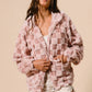 Women's Plaid Zipper Cardigan Plush Hoodie
