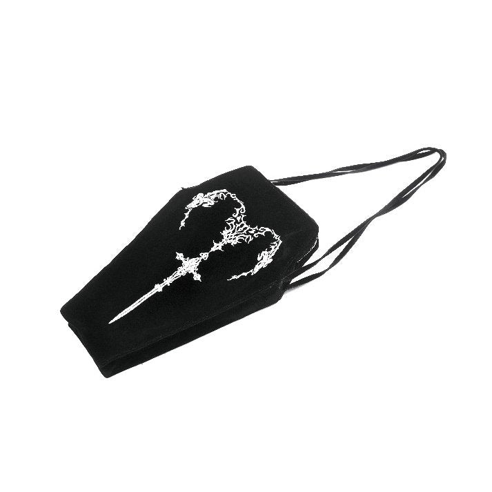 Dark in Love Quinn Mystic Horn Goth Coffin Bag