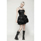 Dark in Love Harriet Punk Shiny Faux Leather Layered Dress