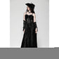 Dark in Love Fia Romantic Gothic Hollow Waist Maxi Dress