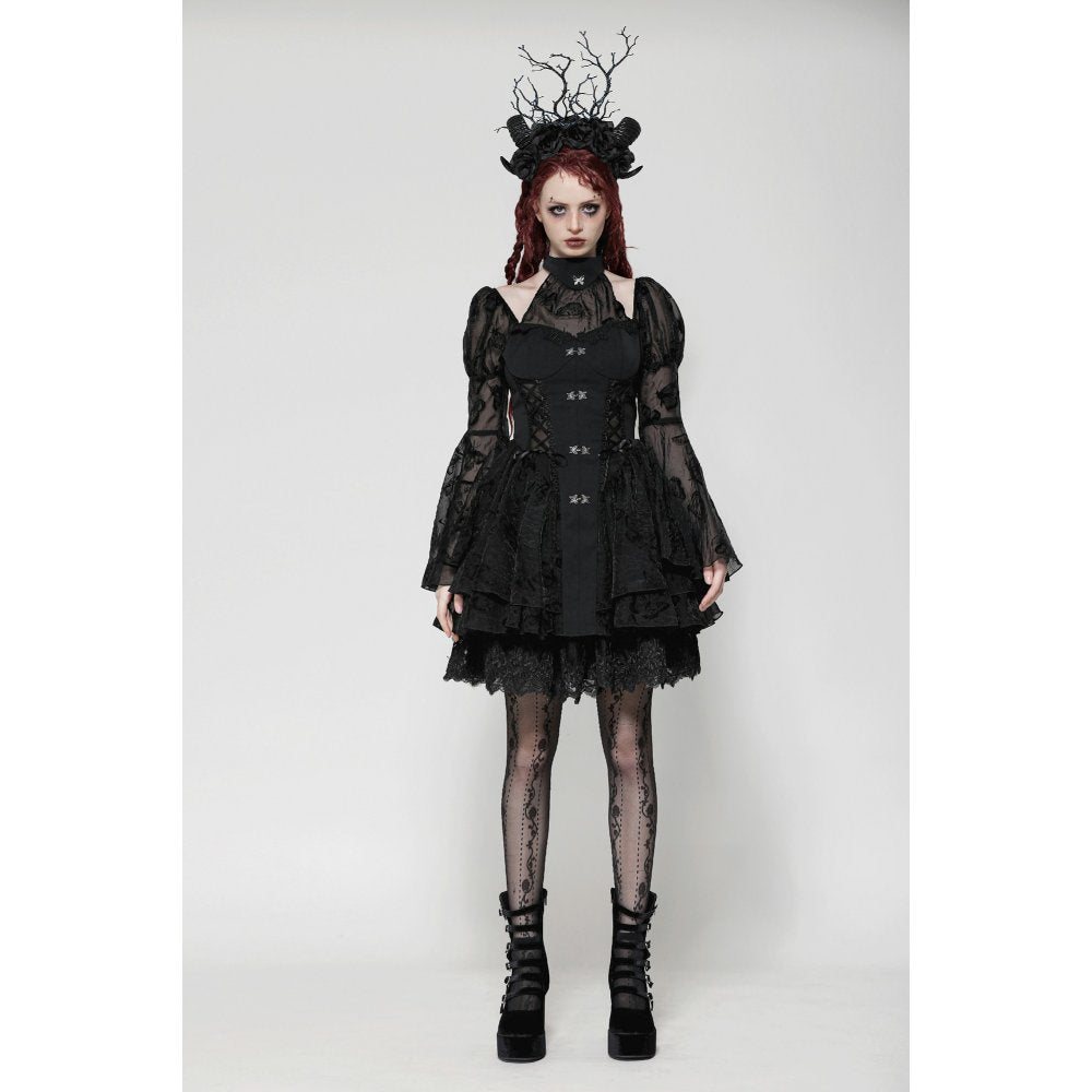 Dark in Love Blanche Butterfly Big-Sleeves Dress