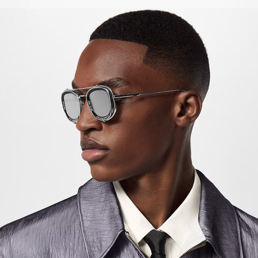 Avant Garde Oval Retro Steam Punk Sunglasses