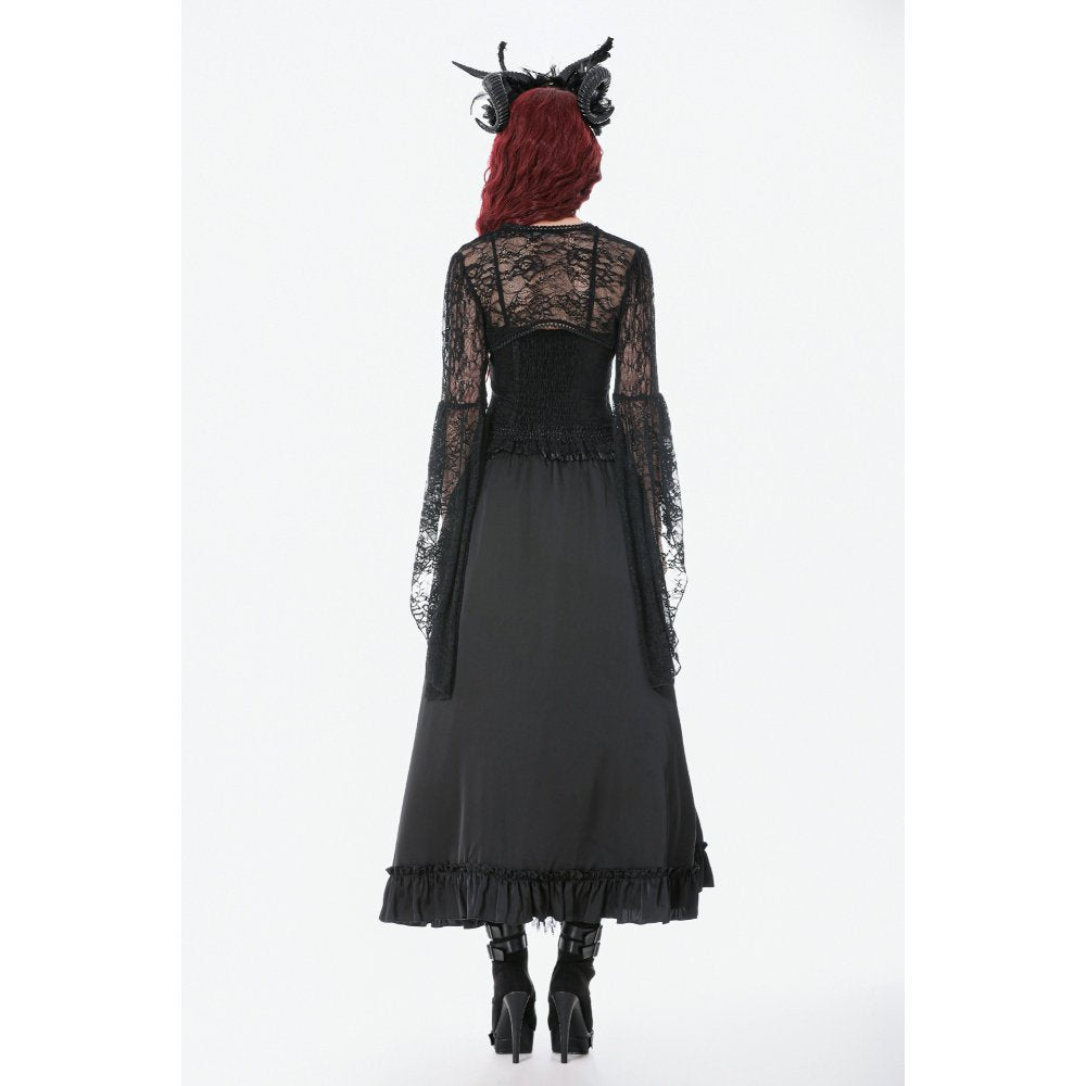 Dark In Love Lilith 3D Lace Bell-Sleeve Cape