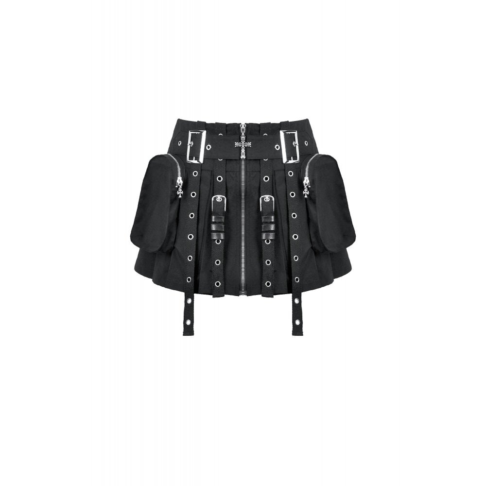 Dark in Love Metal Tactical Punk Skirt