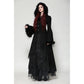 Dark in Love Eira Lace and Faux Fur-Trimmed Hooded Coat