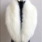 Faux Fox Fur Women's Shawl, Big Fur Collar Scarf