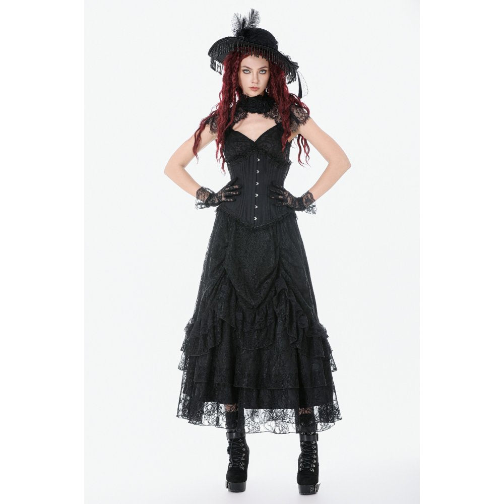 Dark in Love Talia Gothic Longline Metal-Boned Corset