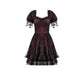 Dark in Love Red Black Lace Princess Dress
