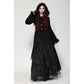 Dark in Love Eira Lace and Faux Fur-Trimmed Hooded Coat