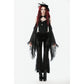 Dark in Love Erzebeth Velvet Lace Flare Trousers in Black