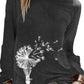 Women's Dandelion Design Nature Lover Long Sleeve T-Shirt