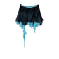 Vireous Double-Layer Chiffon Pleated Mini Skirt