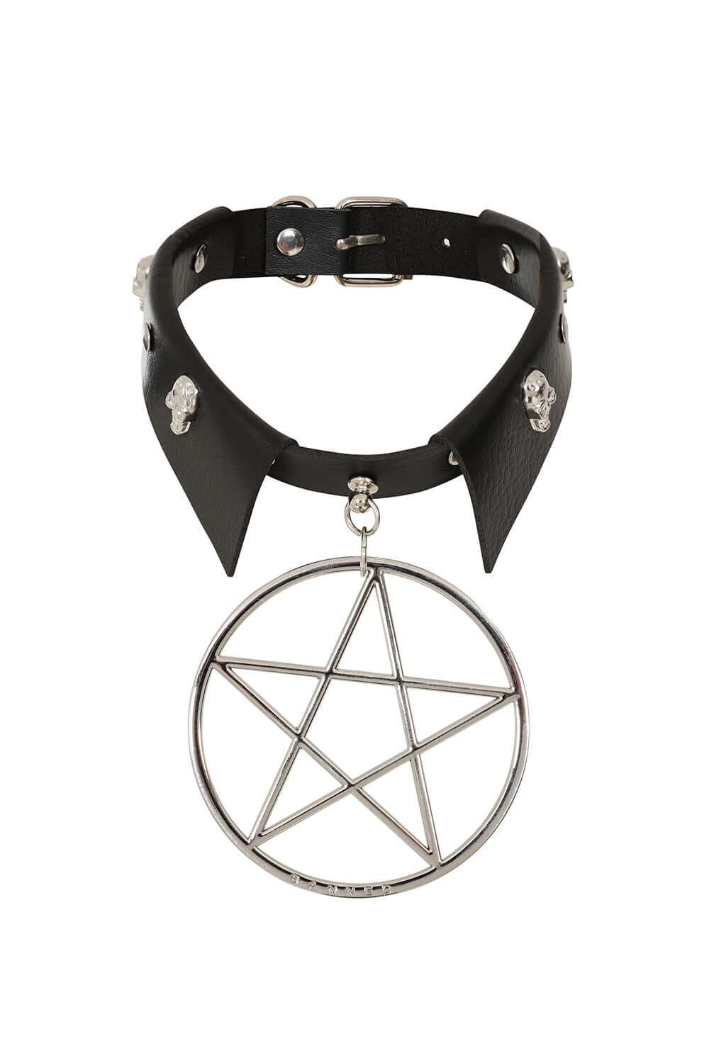 Banned Apparel Restrict Pentagram Choker Necklace