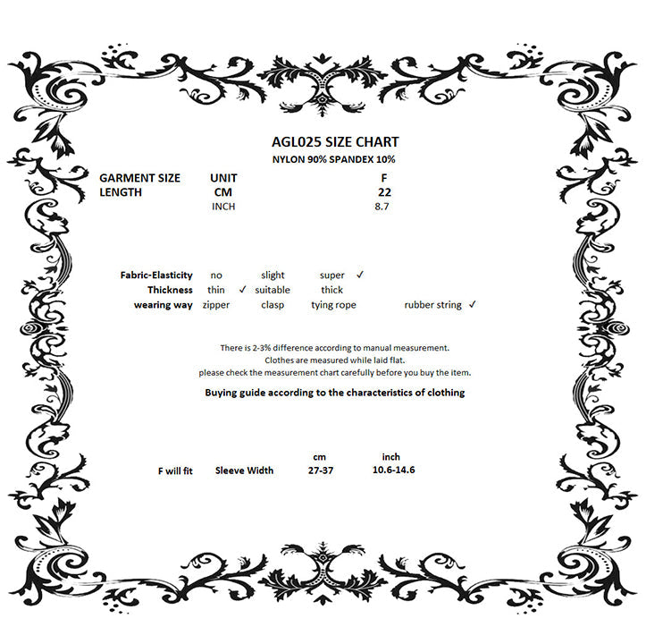 Dark in Love Ottilie Gothic Embellished Lace Fingerless Gloves