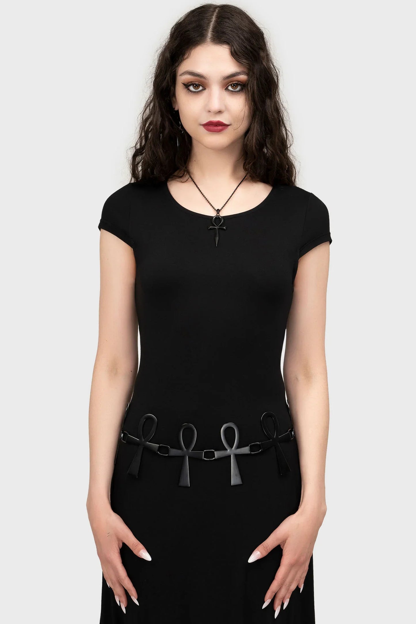 Killstar Ankh Statement Metal Belt