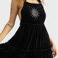 Killstar Ascended Velvet Maxi Pinafore Dress