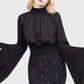 Killstar Astralune High Neck Flared-Sleeve Top