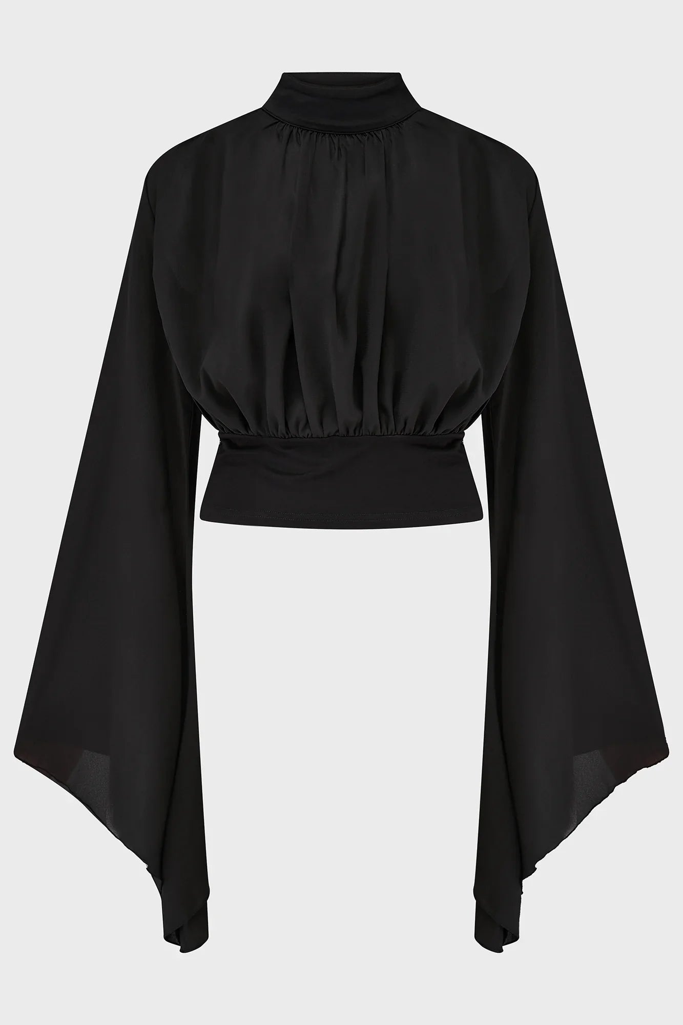 Killstar Astralune High Neck Flared-Sleeve Top