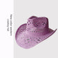 Women's Openwork Woven Cowboy Hat, Multicolours