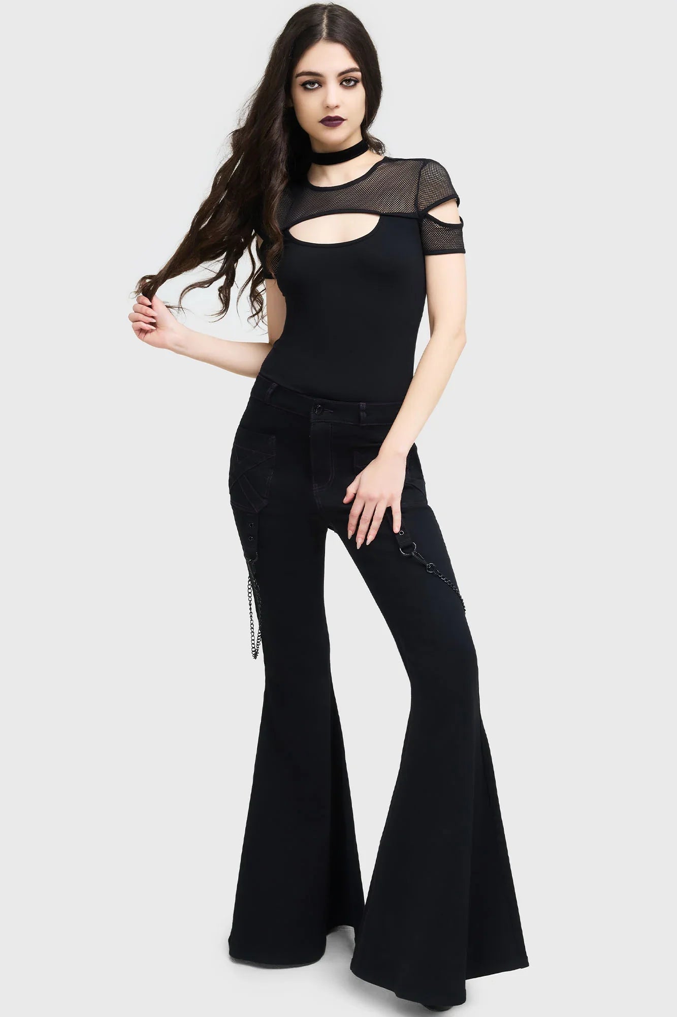 Killstar Beliala Fit and Flare Trousers