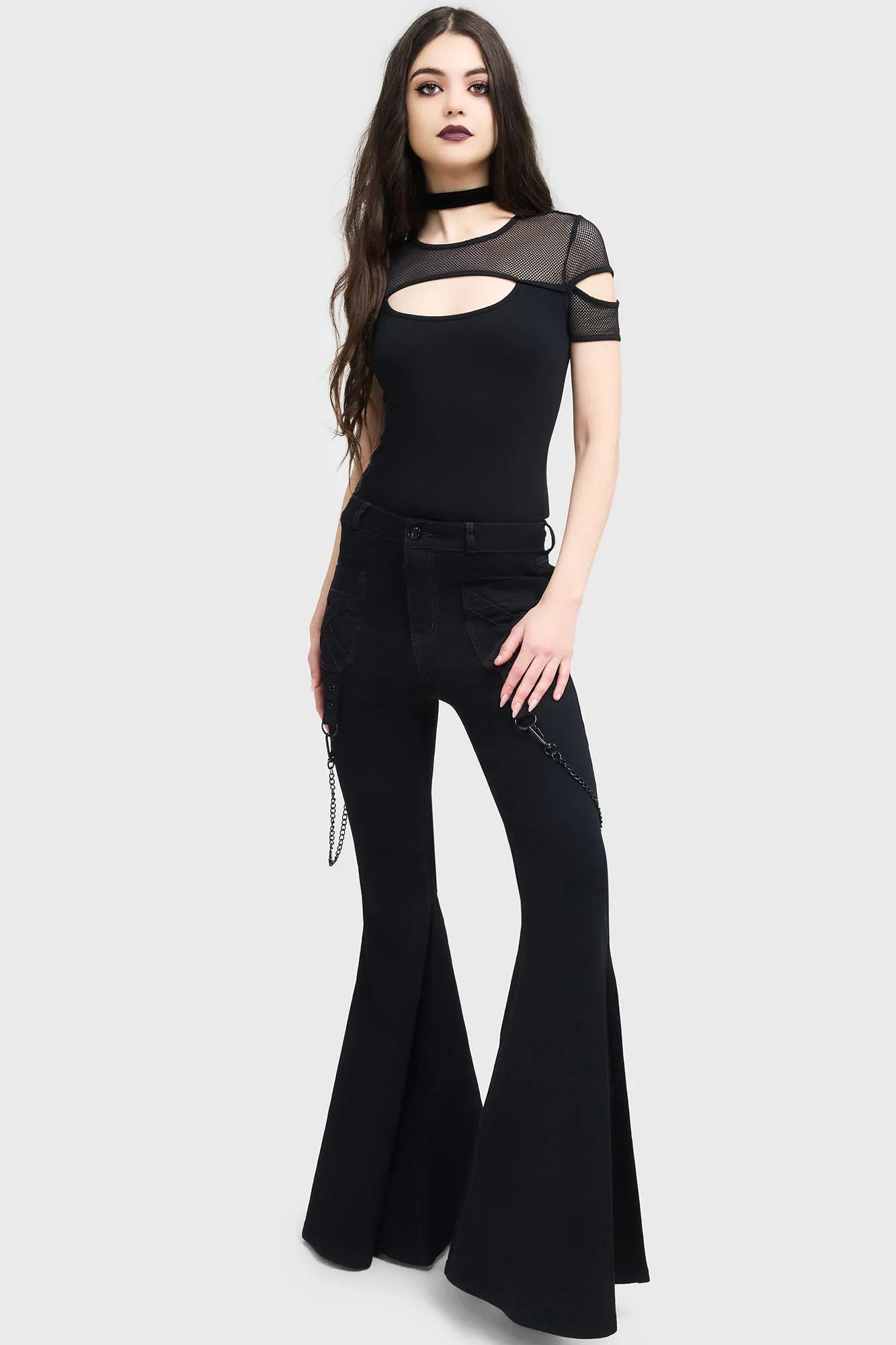 Killstar Beliala Fit and Flare Trousers