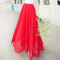 High Waist Long or Half-Length Floaty Chiffon Skirt, Spring and Summer Collection