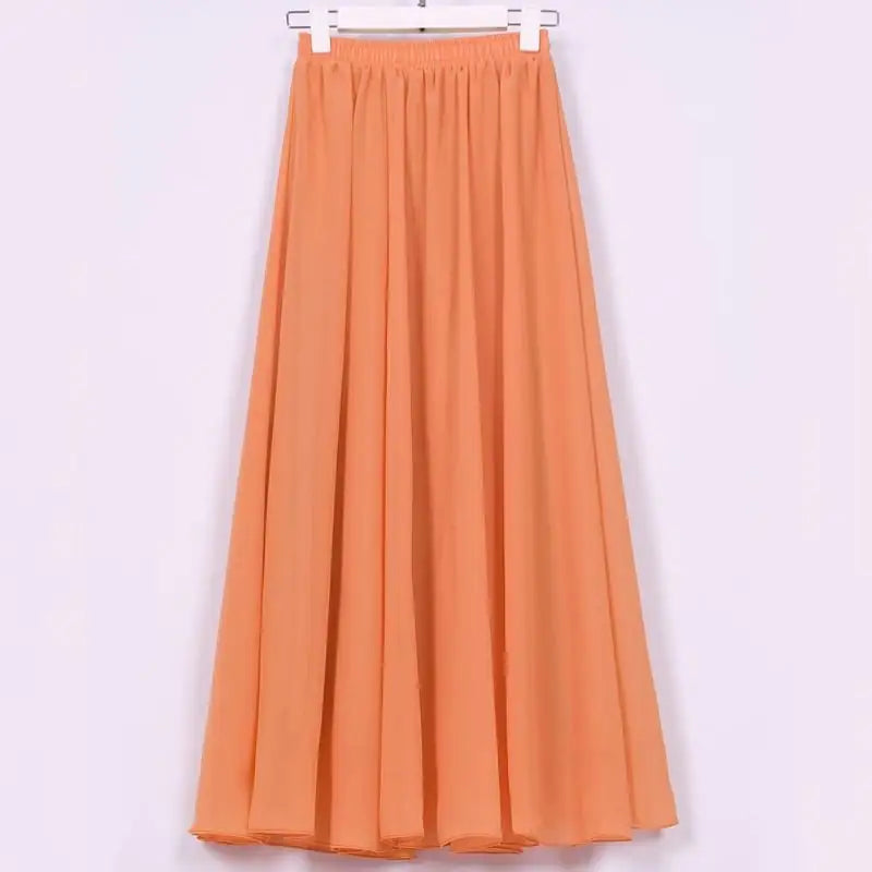 High Waist Long or Half-Length Floaty Chiffon Skirt, Spring and Summer Collection