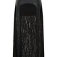 Banned Apparel Velkyn Faux Leather and Knit Panel Skirt in Black